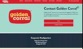 
							         Contact Us - Golden Corral								  
							    