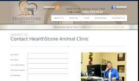 
							         Contact Us - Hearthstone Animal Clinic								  
							    