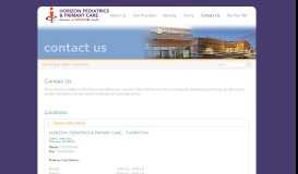 
							         Contact Us - Horizon Primary Care								  
							    