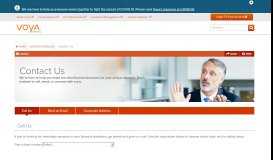 
							         Contact Us: How to Call or Email Voya | Voya Financial								  
							    