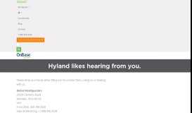 
							         Contact Us | Hyland Software | OnBase by Hyland								  
							    