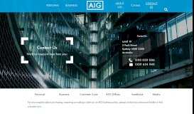 
							         Contact Us - Insurance from AIG in Australia								  
							    