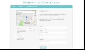 
							         Contact Us - Kentucky Health Cooperative								  
							    