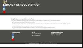 
							         Contact Us | Lebanon R3 School District								  
							    