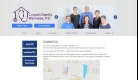 
							         Contact Us | Lincoln Family Wellness								  
							    