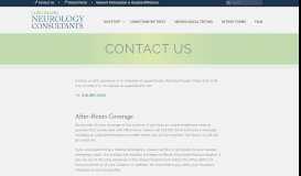 
							         Contact Us | Long Island Neurology Consultants								  
							    