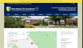 
							         Contact Us – Manshead CE Academy								  
							    
