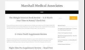 
							         Contact Us – Marshall Medical Associates								  
							    
