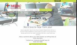 
							         Contact Us | Medac Health | Urgent Care								  
							    