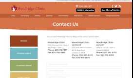 
							         Contact Us - Medical Physicians in Woodridge, IL - Woodridge Clinic								  
							    