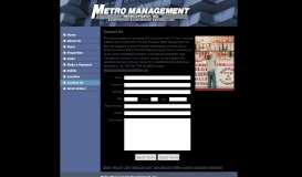 
							         Contact Us - Metro Management Development, Inc.								  
							    
