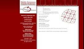 
							         Contact Us - Middle Tennessee Family Medicine								  
							    