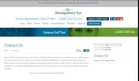 
							         Contact Us | Montgomery Eye Physicians | Eye Doctors Alabama								  
							    