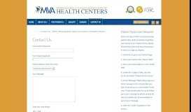 
							         Contact Us | MVA | Monongahela Valley Association of Health Centers								  
							    
