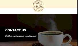 
							         Contact Us - New England Coffee Customer Portal								  
							    