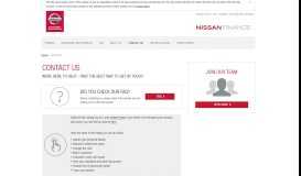 
							         Contact us - Nissan Finance								  
							    