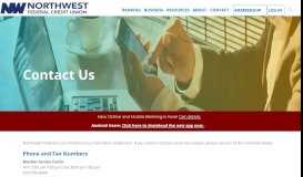 
							         Contact Us | Northwest Federal Credit Union								  
							    