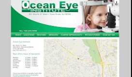 
							         Contact Us - Ocean Eye Institute: 601 Route 37 West | Toms River, NJ ...								  
							    