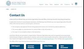 
							         Contact Us | Office of the Attorney General - Texas Attorney General								  
							    