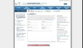 
							         Contact Us - Ohio Sleep Medicine Institute | Comprehensive ...								  
							    