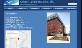 
							         contact us - Oregon Lung Specialists								  
							    
