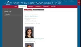 
							         Contact Us / Overview - North St. Paul-Maplewood-Oakdale ISD 622								  
							    