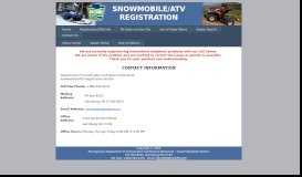 
							         Contact Us - Pennsylvania Snowmobile/ATV Vehicle Owner Portal								  
							    