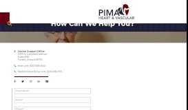 
							         Contact Us - Pima Heart								  
							    