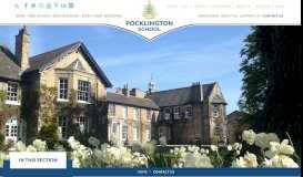 
							         Contact us: Pocklington School								  
							    