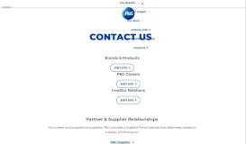 
							         Contact us | Procter & Gamble								  
							    