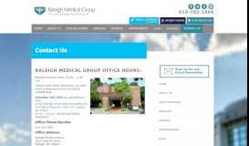 
							         Contact Us | Raleigh Medical Group								  
							    