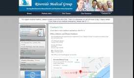 
							         Contact Us | Riverside Medical Group								  
							    