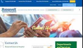 
							         Contact us | Roosevelt General Hospital								  
							    