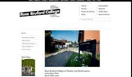 
							         Contact Us | Rose Bruford College								  
							    