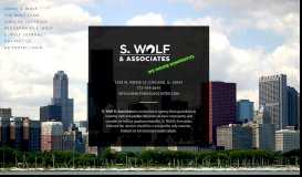 
							         Contact Us — S. Wolf & Associates								  
							    