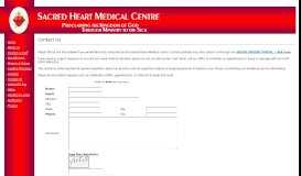 
							         Contact Us - Sacred Heart Medical Centre								  
							    