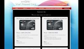 
							         Contact Us - smiONE(TM) Visa Prepaid Card								  
							    