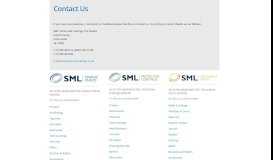 
							         Contact Us - SML Portal - SML Paints and Coatings								  
							    