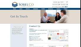 
							         Contact Us | SobelCo								  
							    