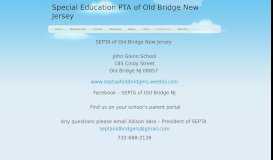 
							         Contact Us - Special Education PTA of Old Bridge New Jersey								  
							    