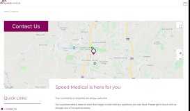 
							         Contact Us | Speed Medical | Speed Medical								  
							    