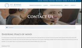 
							         Contact Us - St. Johns Insurance Company								  
							    