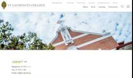 
							         Contact Us | St Laurence's College								  
							    
