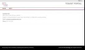 
							         Contact Us - tenant portal								  
							    