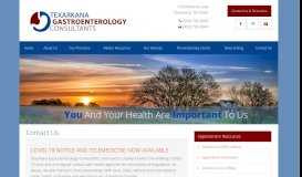 
							         Contact Us | Texarkana Gastroenterology Consultants 1920 Moores ...								  
							    