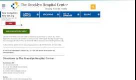 
							         Contact Us | The Brooklyn Hospital Center								  
							    