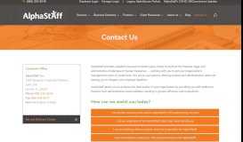 
							         Contact Us - The HR Outsourcing Experts | AlphaStaff ...								  
							    