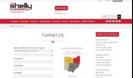 
							         Contact Us - The Shelly Company								  
							    