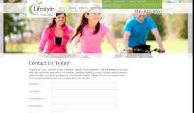 
							         Contact Us Today! | Lifestyle Health Plans								  
							    