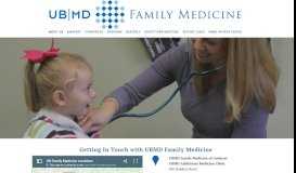 
							         Contact Us — UB Family medicine								  
							    
